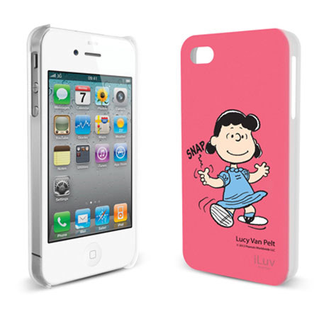iLuv Peanuts Character Case for iPhone 4/4S, Lucy - Pink