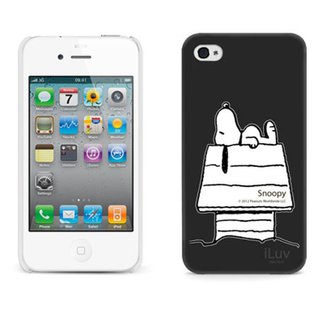 iLuv Peanuts Character Case for iPhone 4/4S, Snoopy - Black