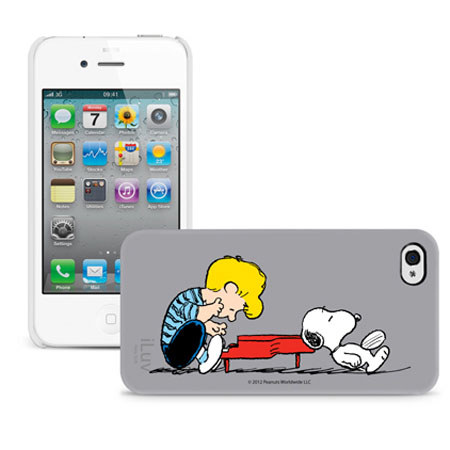 iLuv Peanuts Character Hardshell Case for iPhone 4/4S, Schroeder - Gray