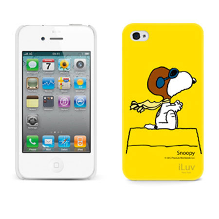 iLuv Peanuts Character Hardshell Case for iPhone 4/4S, Snoopy - Yellow
