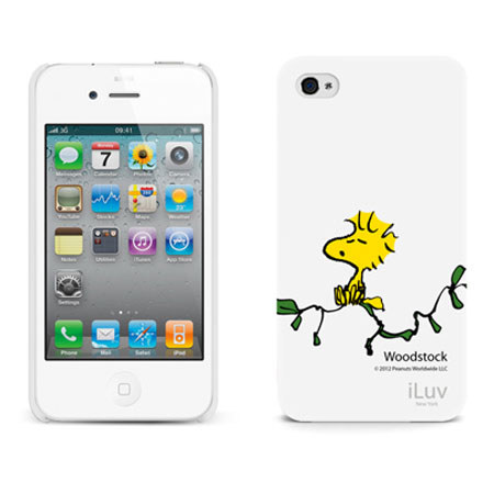 iLuv Peanuts Character Hardshell Case for iPhone 4/4S, Woodstock - White