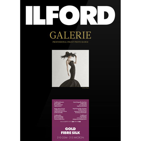 Ilford Galerie Gold Fibre Silk Satin Photo Paper (8.5x11"), 25 Sheets