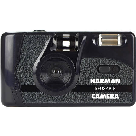 Ilford Harman Reusable 35mm Camera with Flash + 2x Rolls of Kentmere Pan 400 Black & White 36 Exposure Film