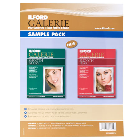 Ilford Galerie Double Sided Inkjet Paper, Sample Pack