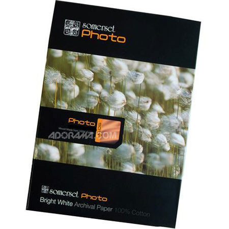 Moab Somerset Photo Smooth White Satin Inkjet Paper 300gsm 17x22"- 20 Sheet