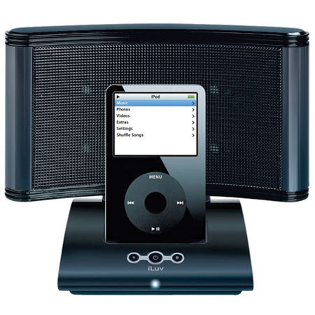 iLuv i188 Stereo Docking System for all iPods with Dock Connector, Black
