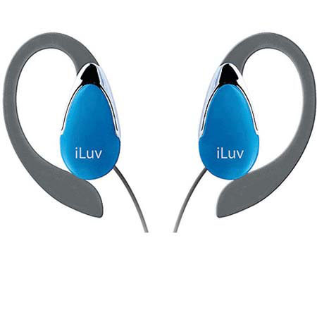 iLuv Lightweight Ear Clips for iPods, Blue
