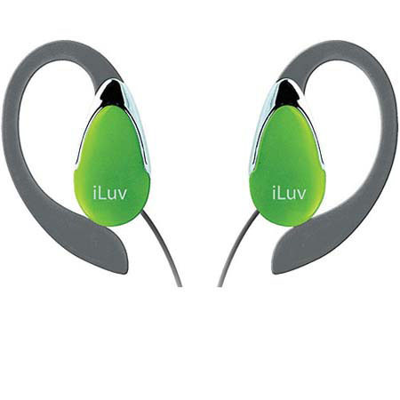 iLuv Lightweight Ear Clips for iPods, Green