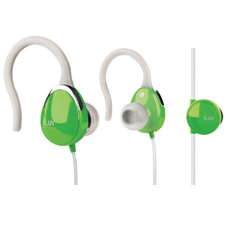 iLuv I203GRN Ultra Compact In-Ear Clips, Volume Control