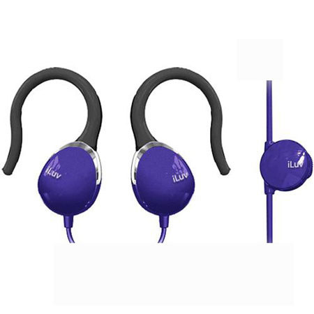 iLuv I203PUR Ultra Compact In-Ear Clips, Purple