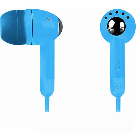 iLuv i301 Lightweight EarPhones for iPods, Blue