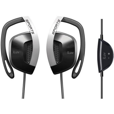 iLuv Professional Sweat Proof In-Ear Clips w/Volume Control f/iPhone #I303BLK