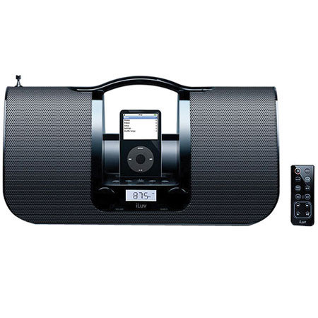 iLuv i552 Portable AM/FM & Docking Speaker System,Black