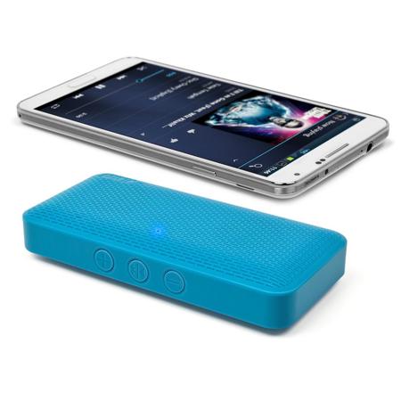 iLuv Aud Mini Slim Pocket-Sized Bluetooth Speaker, Single, Blue