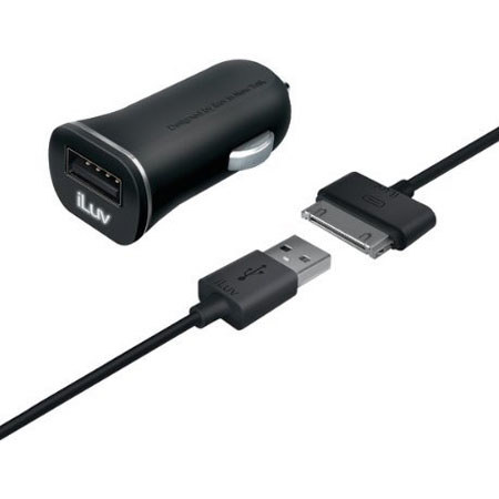 iLuv MobiSeal Combo Micro-Size USB Car Charger with Charge/Sync Cable