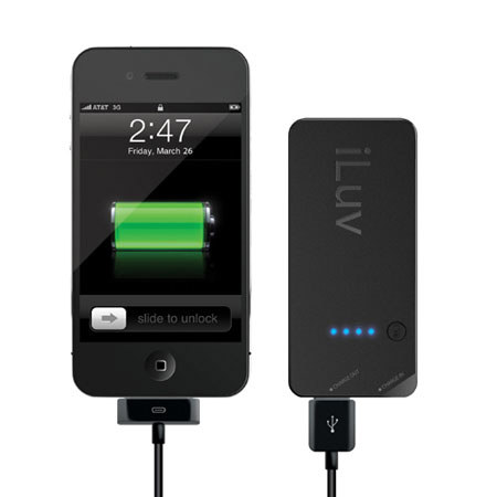 iLuv IBA100BLK Portable Back-Up Battery Pack