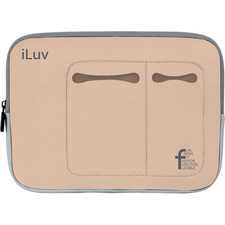 iLuv Counterpane Neoprene Sleeve for iPad 3 & iPad 4 Beige