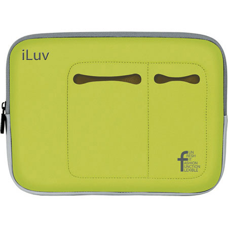 iLuv Counterpane Neoprene Sleeve for iPad, Green