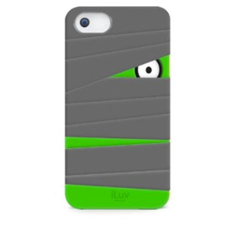 iLuv Mummy Silicone Character Case for iPhone 5, Gray