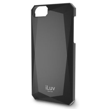 iLuv Mazarin Diamond Cut Hardshell Case for iPhone 5, Black
