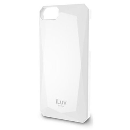 iLuv Mazarin Diamond Cut Hardshell Case for iPhone 5, White
