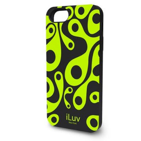 iLuv Aurora Glow-In-The-Dark Silicone Case for iPhone 5, Black