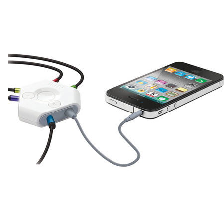 iLuv iCB107 5-Way Audio Splitter with Apple Remote, Wht