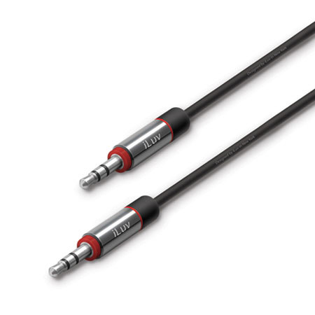 iLuv Premium Aux-in Audio Cable, 6ft, Black
