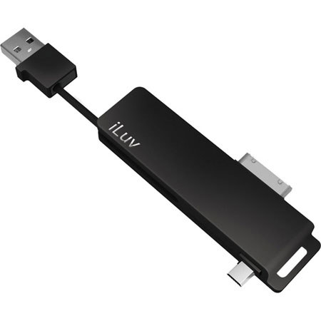 iLuv CuteSync Keychain Sync/Charge Cable for iPad/iPhone/iPod/Smartphones