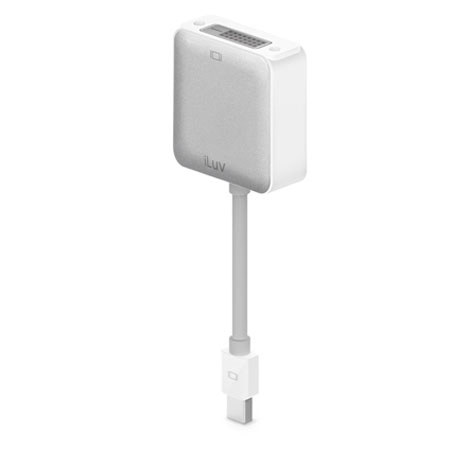 iLuv Mini DisplayPort to DVI Adapter, White