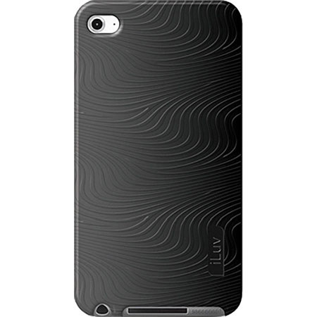 iLuv ICC613 Silicone Black Case for iPod Touch 4G