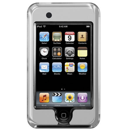 iLuv Clear Case with Aluminum Front for iPod Touch 2nd Gen - Silver #ICC61SIL