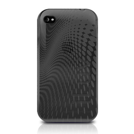 iLuv ICC726BLK iPhone 4G Wave TPU Protective Case Black