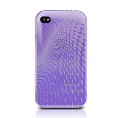 iLuv ICC726PUR iPhone 4G Wave TPU Case, Purple