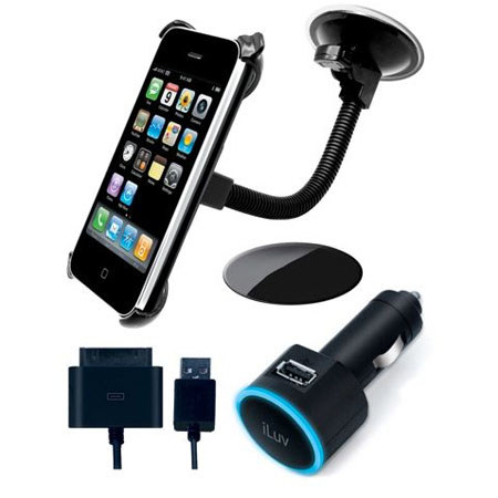 iLuv Windshield Mount Kit, Black