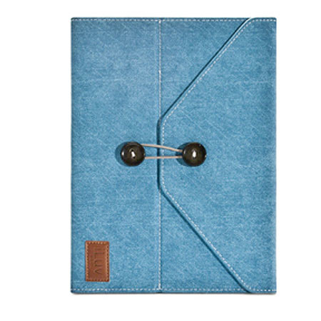 iLuv Dungarees Portfolio Jacket with Stand for iPad 3 & iPad 4 Blue