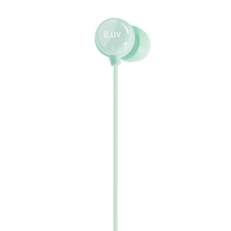 iLuv Sweet Cotton Mini High-Fidelity Stereo Earphones, Blue
