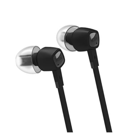 iLuv Bubble Gum Pro High-Performance Earphones for Smartphones, Black