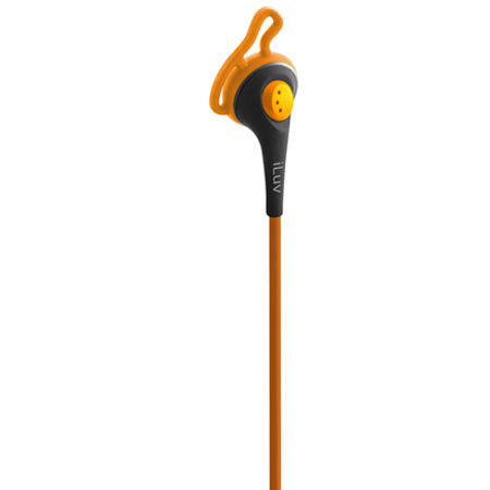 iLuv FitActive High-Fidelity Sports Earphones, Orange