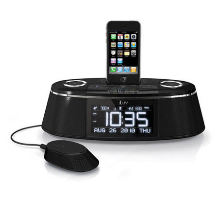 iLuv IMM178BLK Vibe Plus - Dual Alarm Clock, Black