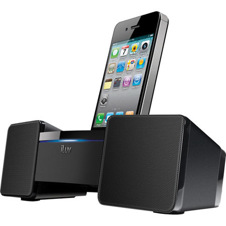 iLuv Stereo Speaker Dock for iPhone/ iPod, Black