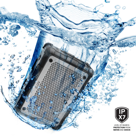 iLuv Impact Level 2 Waterproof Bluetooth Speaker with Built in Mic