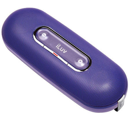 iLuv Ultra Portable Stereo Speaker for MP3 Players and iPods - Purple