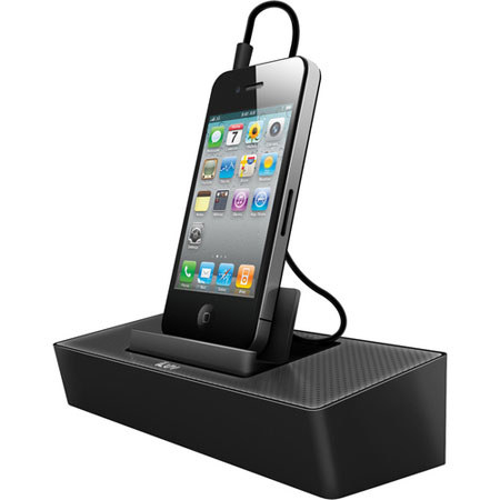 iLuv ModernBox Portable Speaker Stand, Black