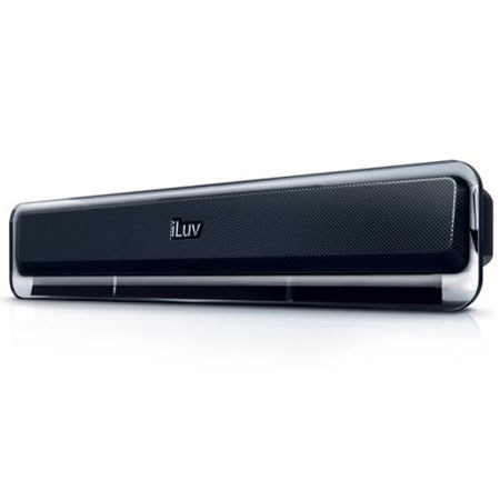 iLuv ISP130BLK Mini Clip Speaker, Mac/Desktop/Laptop