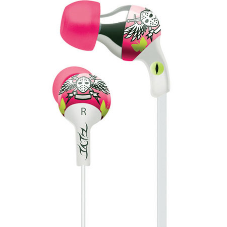 iLuv tEP101 Tatz Earphone Flat-Wire, Pink