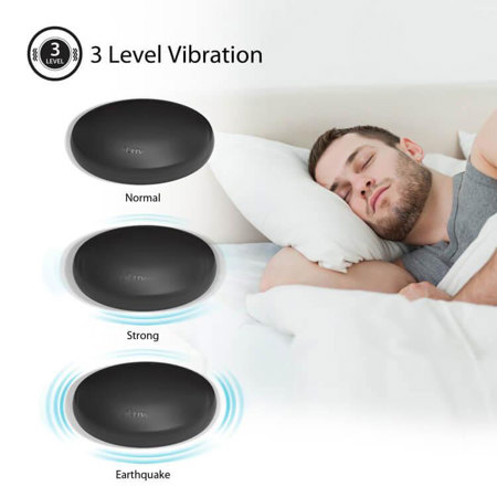 iLuv TimeShaker Wow 1.4" Jumbo LED Dual Loud Alarm Clock with Wired Bed Shaker