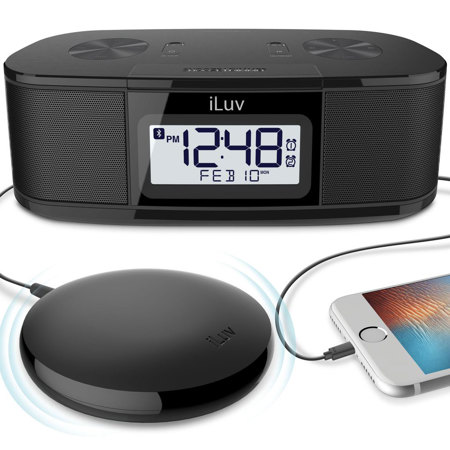 iLuv TimeShaker Super LCD Dual Alarm Clock with Super Strong Wired Bed Shaker