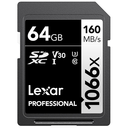 Lexar SILVER Series Professional 1066x 64GB UHS-I SDXC Memory Card