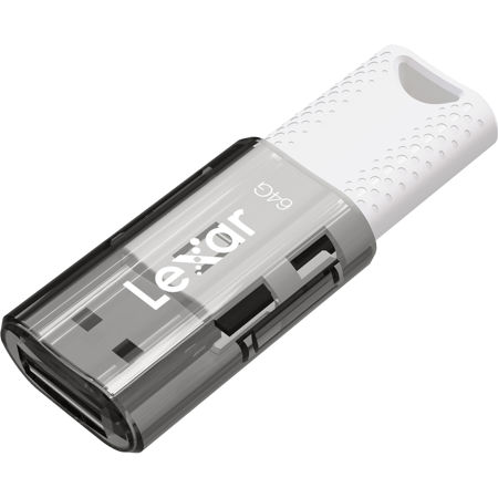 Lexar JumpDrive S60 64GB USB 2.0 Flash Drive, Black Cover